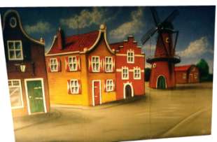 Hollands dorp met molen nr. 3584 