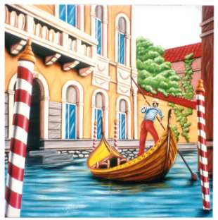 Italië Gondel door Venetië nr. 3609 