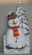 Sneeuwpop met boom nr. 3878 zetstuk 