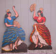 Spaanse flamengo danseres (blauw) nr. 3701 zetstuk 